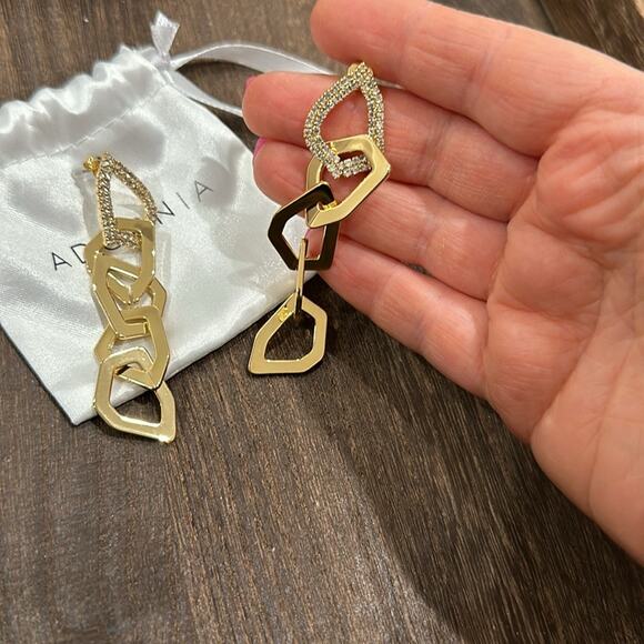 Anthropologie Adornia organic link drop earrings - Picture 5 of 5